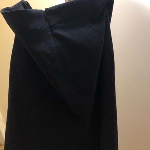 Navy midi skirt - striped